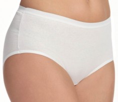 Fruit Of The Loom Ladies Cotton Brief Style 3DBRWHP XL (3-Pack)