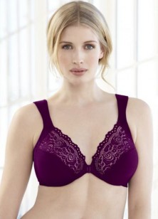 Glamorise Front Close Plunge Lace Cup Bra Style 1245